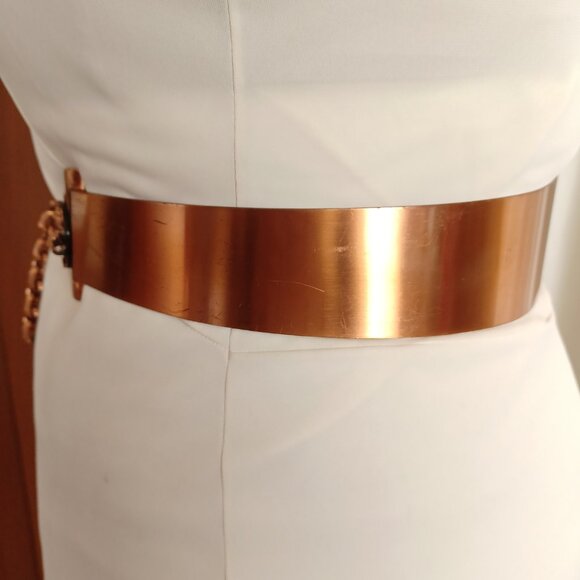 Midcentury Vintage Copper Waist Belt, 27 - 32", Renoir-Style - Picture 5 of 13